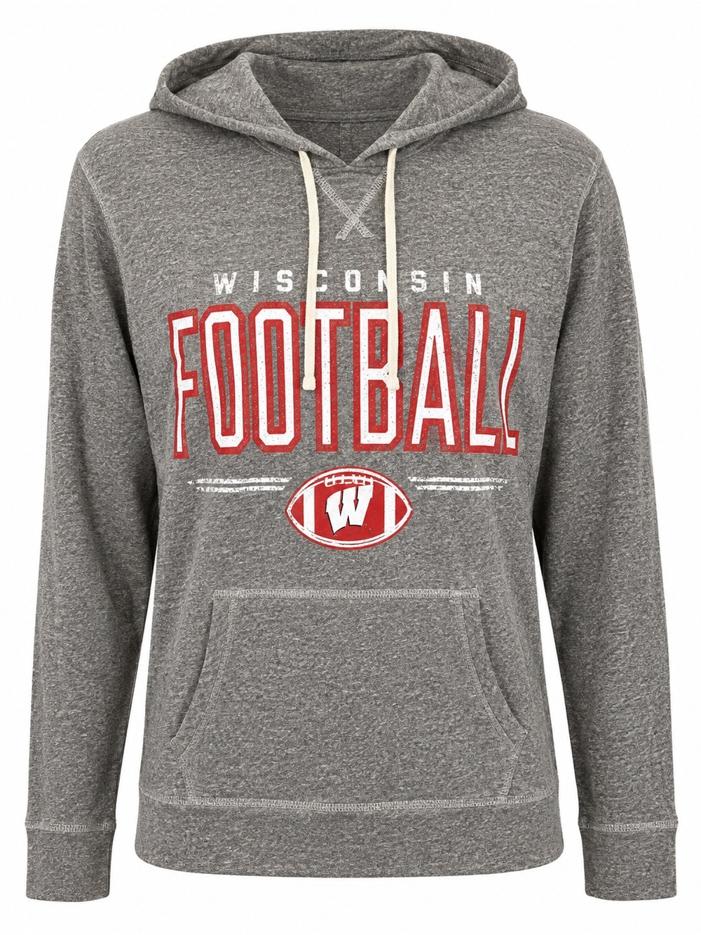 Wisconsin Football Gray Hoodie
